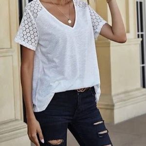 Boho Lace Raglan Sleeves Top